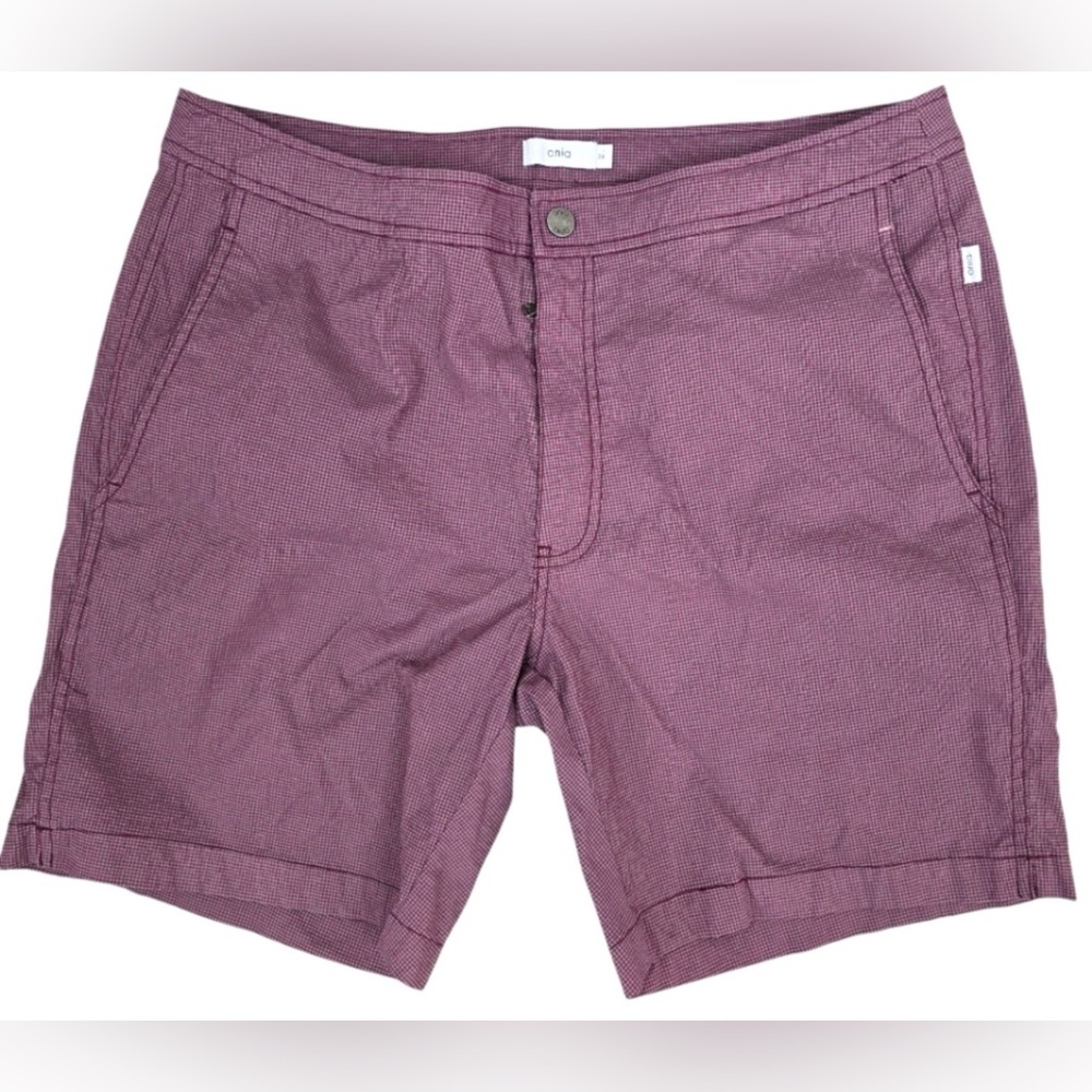 Onia Men's Swim Trunks in Burgundy size 36